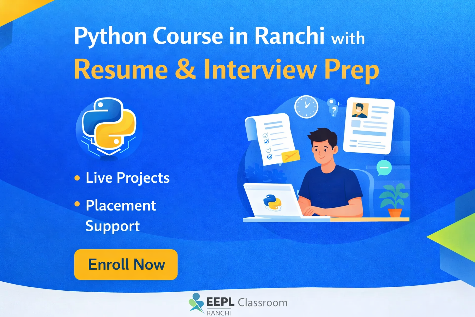 Python Course in Ranchi with Professional Resume & Interview Preparation
